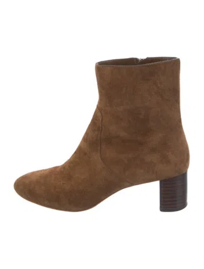 Pre-owned Loeffler Randall Suede Boots In Brown