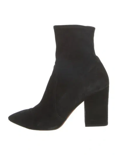 Pre-owned Loeffler Randall Suede Boots In Neutral