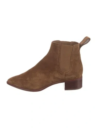 Pre-owned Loeffler Randall Suede Chelsea Boots In Brown