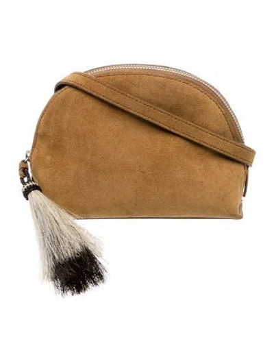 Pre-owned Loeffler Randall Suede Crossbody Bag In Brown