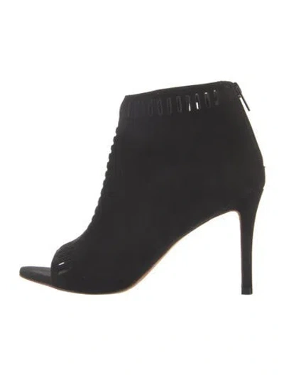 Pre-owned Loeffler Randall Suede Cutout Accent In Black