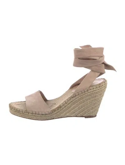 Pre-owned Loeffler Randall Suede Espadrilles In Pink