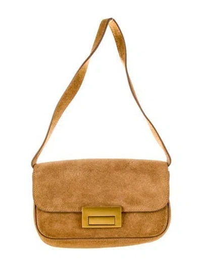 Pre-owned Loeffler Randall Suede Messenger Bag In Brown