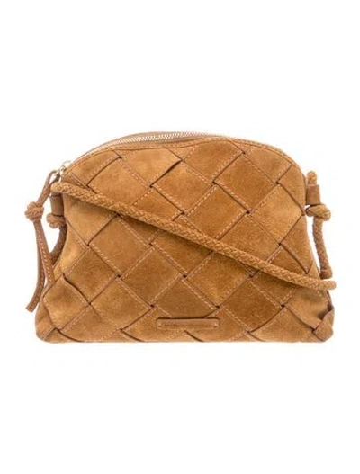 Pre-owned Loeffler Randall Suede Messenger Bag In Brown