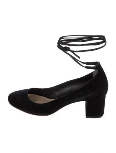 Pre-owned Loeffler Randall Suede Pumps In Black