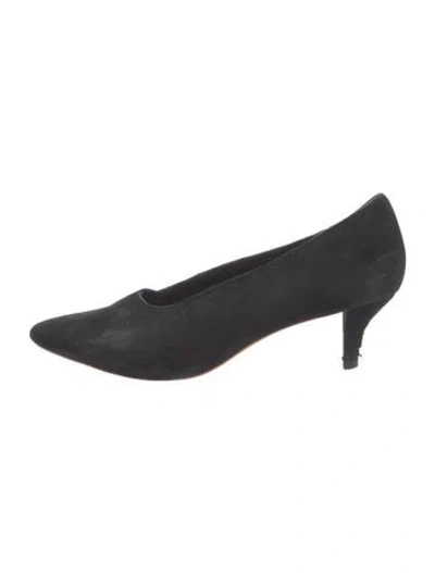 Pre-owned Loeffler Randall Suede Pumps In Black