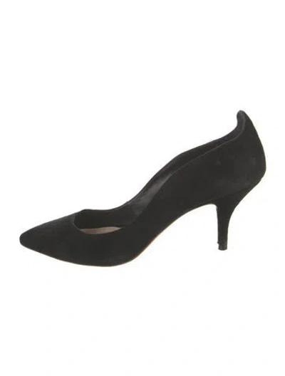 Pre-owned Loeffler Randall Suede Pumps In Black