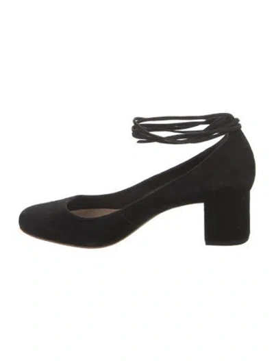 Pre-owned Loeffler Randall Suede Pumps In Black
