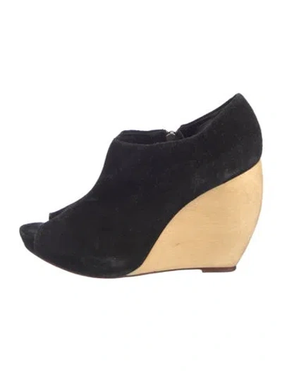 Pre-owned Loeffler Randall Suede Pumps In Black