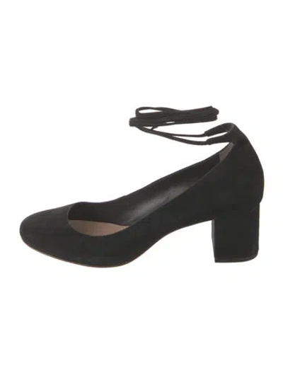 Pre-owned Loeffler Randall Suede Pumps In Black