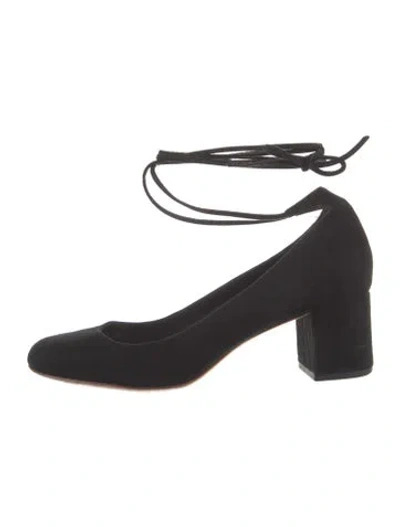 Pre-owned Loeffler Randall Suede Pumps In Black