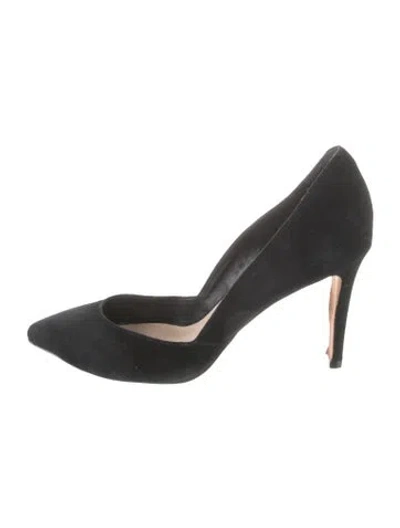 Pre-owned Loeffler Randall Suede Pumps In Black