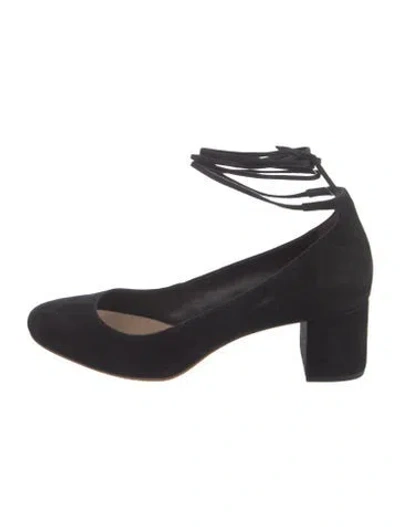 Pre-owned Loeffler Randall Suede Pumps In Black