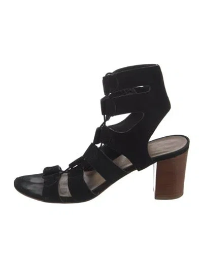 Pre-owned Loeffler Randall Suede Pumps In Black