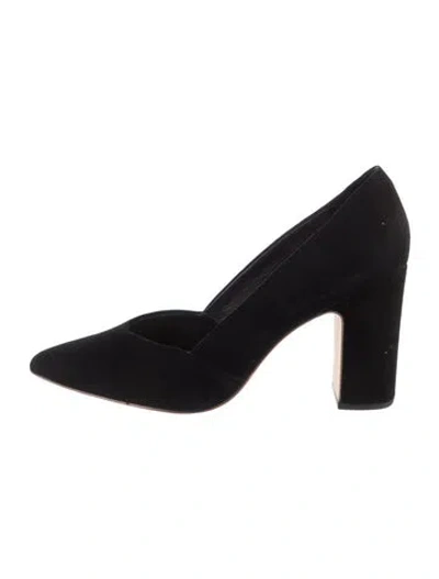 Pre-owned Loeffler Randall Suede Pumps In Black