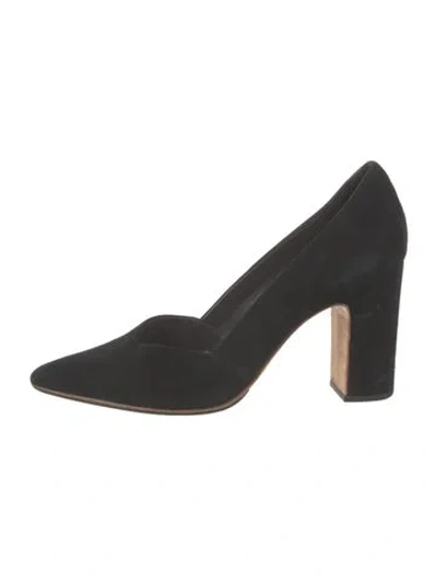 Pre-owned Loeffler Randall Suede Pumps In Black