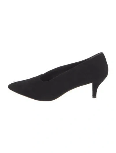 Pre-owned Loeffler Randall Suede Pumps In Black