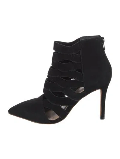 Pre-owned Loeffler Randall Suede Pumps In Black