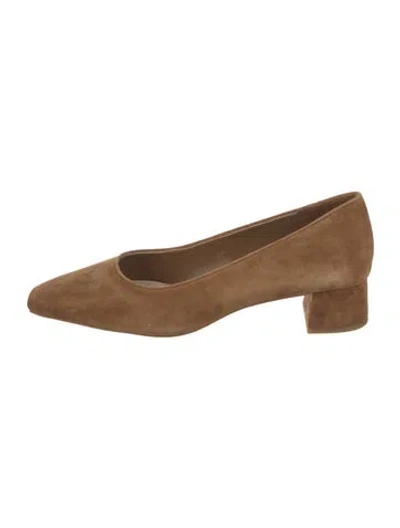 Pre-owned Loeffler Randall Suede Pumps In Brown