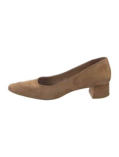 Pre-owned Loeffler Randall Suede Pumps In Brown