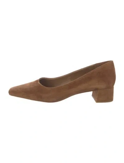 Pre-owned Loeffler Randall Suede Pumps In Brown