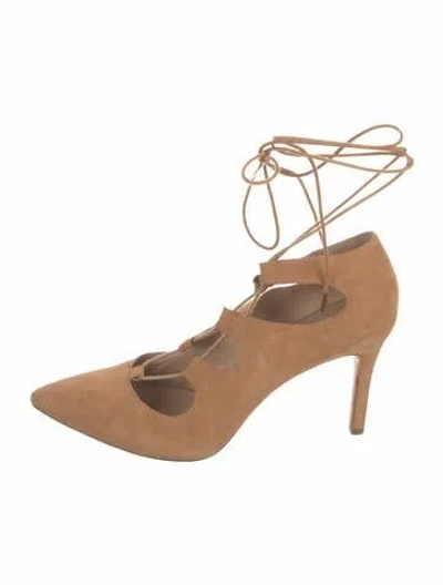 Pre-owned Loeffler Randall Suede Pumps In Brown