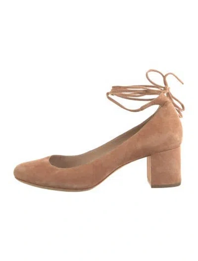 Pre-owned Loeffler Randall Suede Pumps In Neutrals