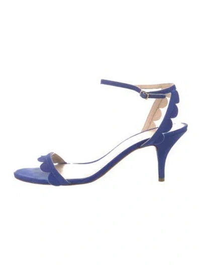 Pre-owned Loeffler Randall Suede Sandals In Blue