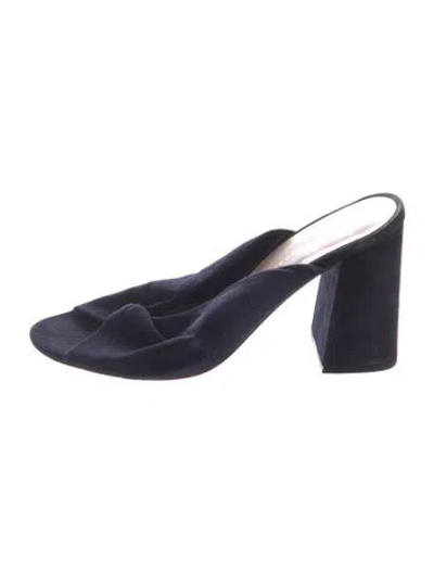 Pre-owned Loeffler Randall Suede Sandals In Blue
