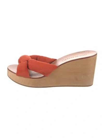 Pre-owned Loeffler Randall Suede Sandals In Brown