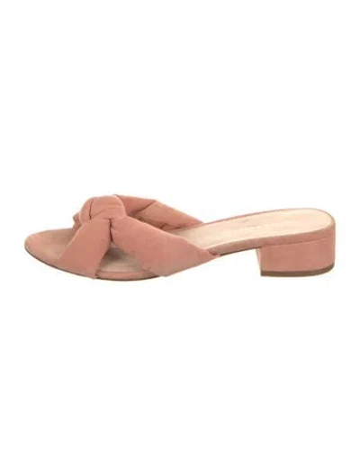 Pre-owned Loeffler Randall Suede Sandals In Pink