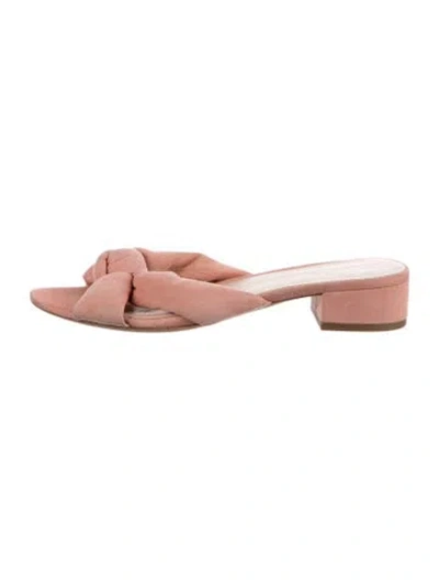 Pre-owned Loeffler Randall Suede Sandals In Pink
