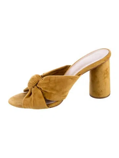 Pre-owned Loeffler Randall Suede Slides In Neutral