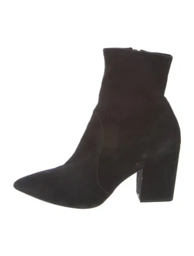 Pre-owned Loeffler Randall Suede Sock Boots In Brown