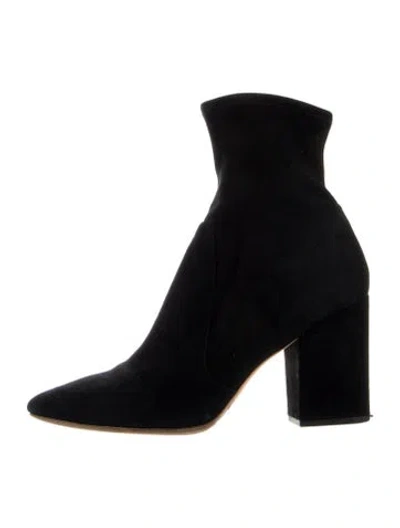 Pre-owned Loeffler Randall Suede Sock Boots In Multi
