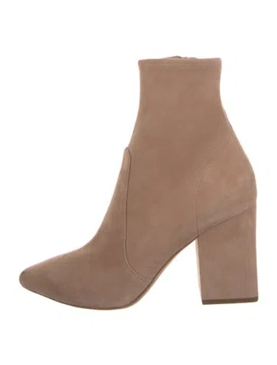 Pre-owned Loeffler Randall Suede Sock Boots In Pink