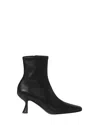Loeffler Randall Lambskin Kitten-heel Booties In Black