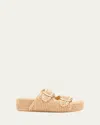 Loeffler Randall Theo Double Band Slide Sandal In Natural/natural