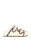 Loeffler Randall Theo Sandals In 棕色 & 奶油色