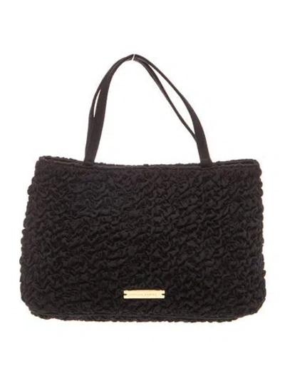 Pre-owned Loeffler Randall Top Handle Bag In Black
