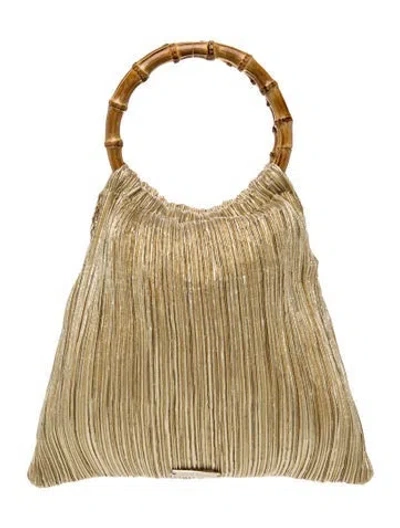 Pre-owned Loeffler Randall Top Handle Bag In Gold/metallic