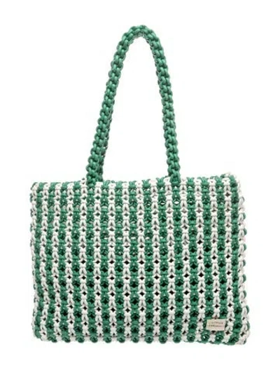 Pre-owned Loeffler Randall Top Handle Bag In Green