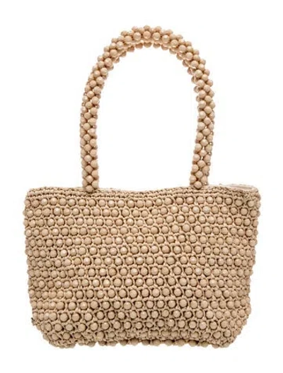 Pre-owned Loeffler Randall Top Handle Bag In Neutrals/white