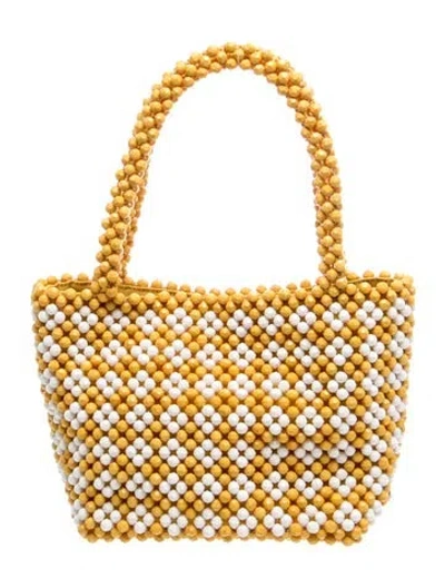 Pre-owned Loeffler Randall Top Handle Bag In Yellow