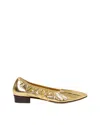 Loeffler Randall Tove Gold Leather Ballet Flat In Gold