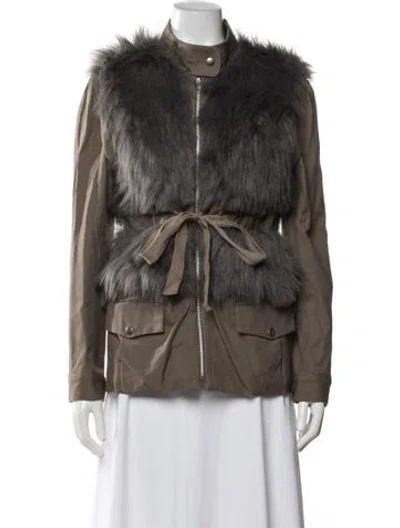 Pre-owned Loeffler Randall Utility Jacket In Neutrals