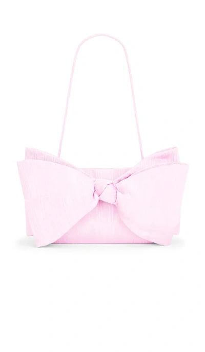 Loeffler Randall Valerie Bow Clutch In Metallic