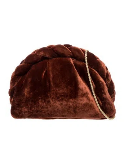 Pre-owned Loeffler Randall Velvet Crossbody Bag In Brown