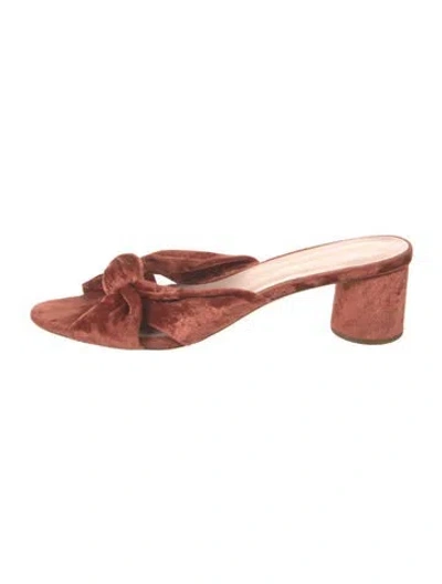 Pre-owned Loeffler Randall Velvet Slides
