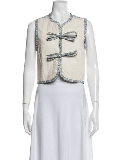 Pre-owned Loeffler Randall Vest In White